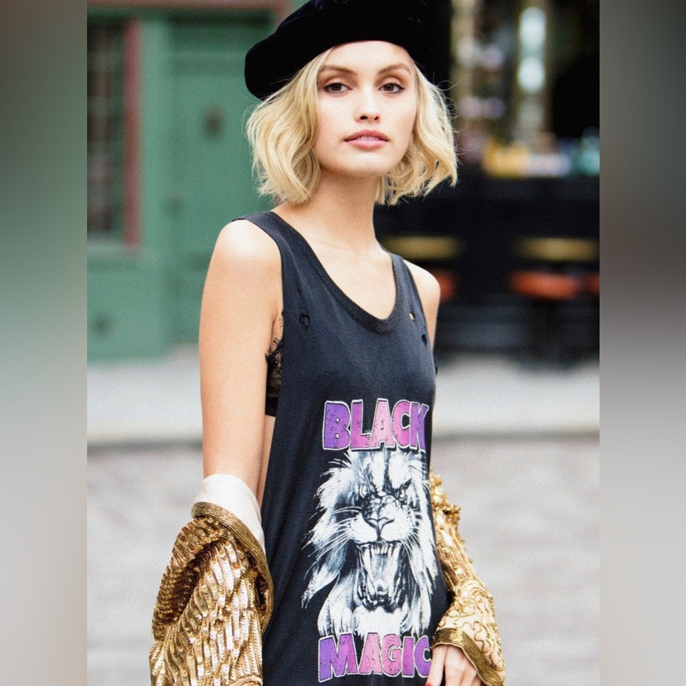 SPELL & THE GYPSY COLLECTIVE Black Vintage Black Magic Singlet Size XL RARE